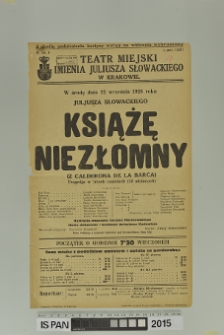 KSIĄŻĘ NIEZŁOMNY