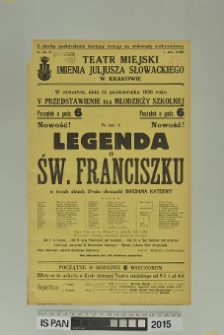 LEGENDA O ŚW. FRANCISZKU