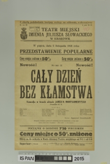 CAŁY DZIEŃ BEZ KŁAMSTWA