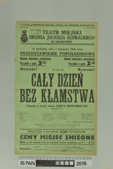 CAŁY DZIEŃ BEZ KŁAMSTWA