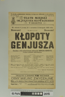 KŁOPOTY GENJUSZA (Kłopoty geniusza)