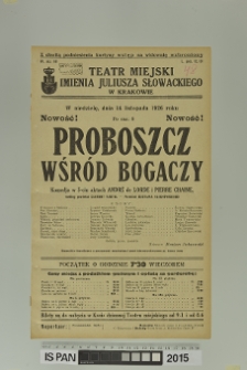 PROBOSZCZ WŚRÓD BOGACZY