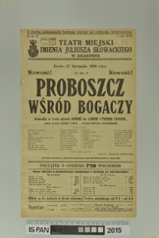 PROBOSZCZ WŚRÓD BOGACZY