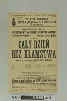 CAŁY DZIEŃ BEZ KŁAMSTWA