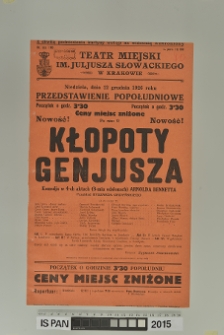 KŁOPOTY GENJUSZA (Kłopoty geniusza)