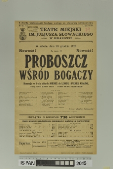 PROBOSZCZ WŚRÓD BOGACZY