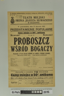PROBOSZCZ WŚRÓD BOGACZY