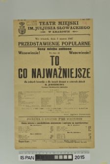 TO CO NAJWAŻNIEJSZE