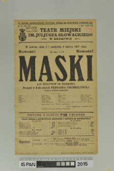 MASKI (Le Sculpteur de Masques)