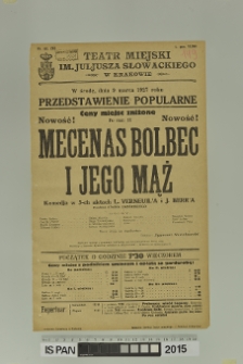 MECENAS BOLBEC I JEGO MĄŻ