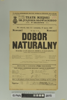 DOBÓR NATURALNY
