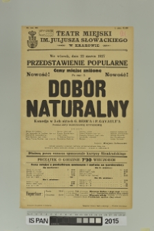 DOBÓR NATURALNY