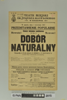 DOBÓR NATURALNY