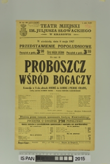 PROBOSZCZ WŚR&Oacute;D BOGACZY