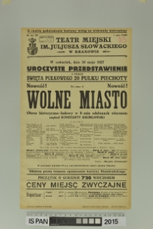 WOLNE MIASTO