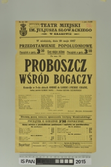 PROBOSZCZ WŚR&Oacute;D BOGACZY