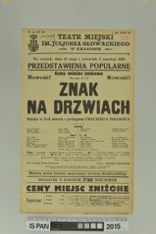 ZNAK NA DRZWIACH