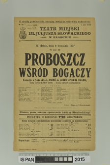 PROBOSZCZ WŚR&Oacute;D BOGACZY