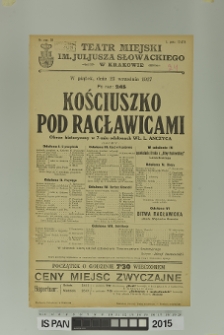KOŚCIUSZKO POD RACŁAWICAMI