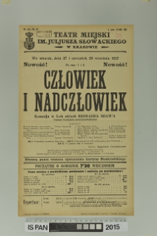 CZŁOWIEK I NADCZŁOWIEK