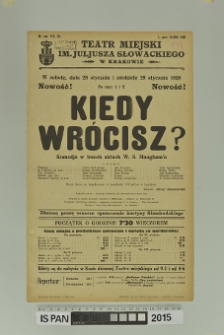 KIEDY WRÓCISZ?
