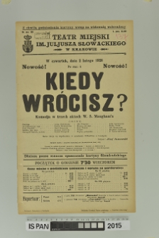 KIEDY WRÓCISZ?