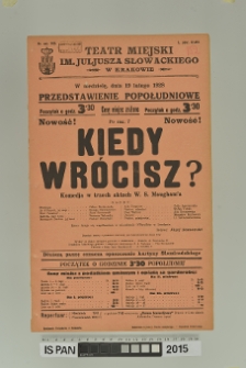 KIEDY WRÓCISZ?