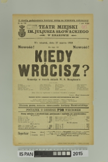 KIEDY WRÓCISZ?