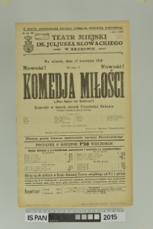 KOMEDJA MIŁOŚCI (Das Spiel im Schloss)