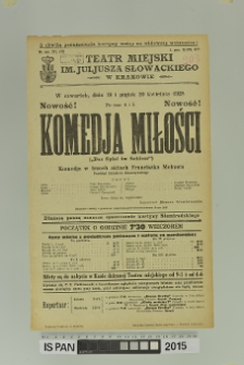 KOMEDJA MIŁOŚCI (Das Spiel im Schloss)