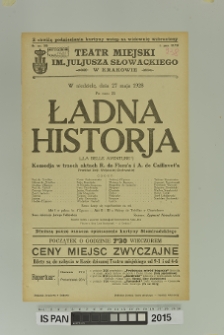 ŁADNA HISTORJA (La Belle aventure)