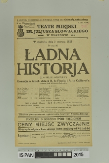 ŁADNA HISTORJA (La Belle aventure)