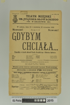 GDYBYM CHCIAŁA…