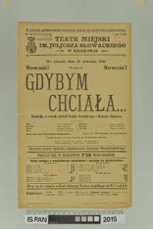 GDYBYM CHCIAŁA…