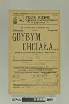 GDYBYM CHCIAŁA…