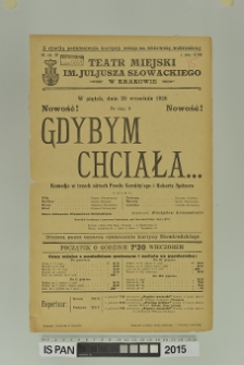 GDYBYM CHCIAŁA…