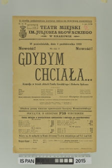 GDYBYM CHCIAŁA…