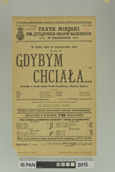 GDYBYM CHCIAŁA…