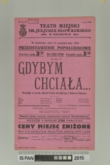 GDYBYM CHCIAŁA…