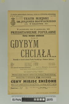 GDYBYM CHCIAŁA…
