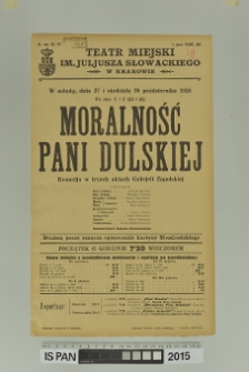 MORALNOŚĆ PANI DULSKIEJ