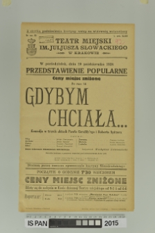 GDYBYM CHCIAŁA…