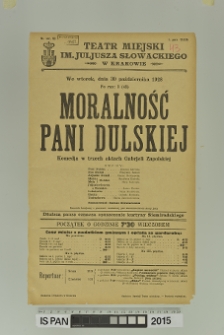 MORALNOŚĆ PANI DULSKIEJ