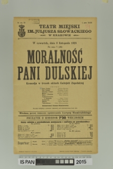 MORALNOŚĆ PANI DULSKIEJ