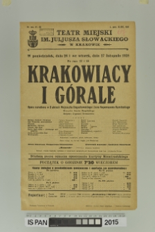 KRAKOWIACY I GÓRALE