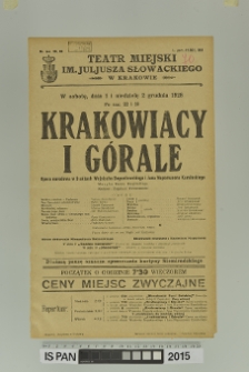 KRAKOWIACY I GÓRALE