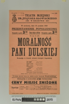 MORALNOŚĆ PANI DULSKIEJ