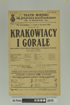 KRAKOWIACY I G&Oacute;RALE