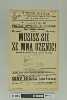 MUSISZ SIĘ ZE MNĄ OŻENIĆ!