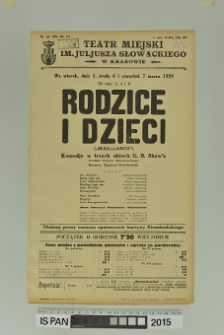 RODZICE I DZIECI (Misalliance)